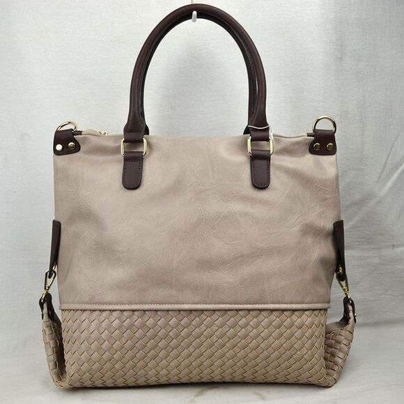 LeMiel Chic Oversized Wooven Tote - Picture 1 of 7